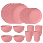 16pcs Wheat Straw Plate