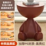 Flat Head Side Table – Brown Color