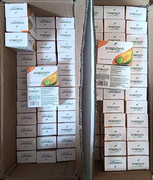 Papaya Lemon English Soap 125 grams - by 12pcs