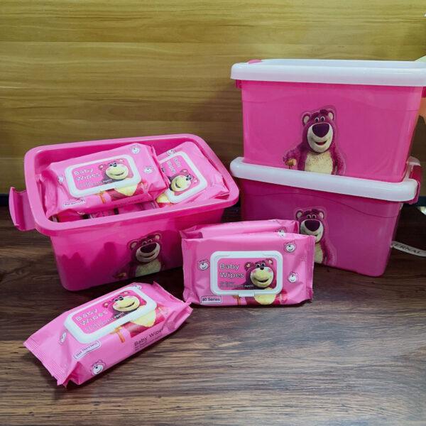 Wet wipes with storage box - 10 packs in a Box