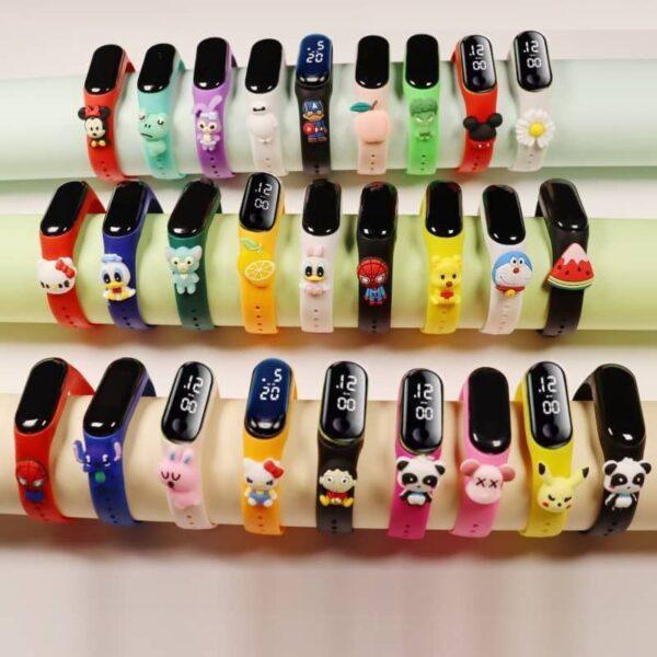 Kids Black Face Wrist Watch 