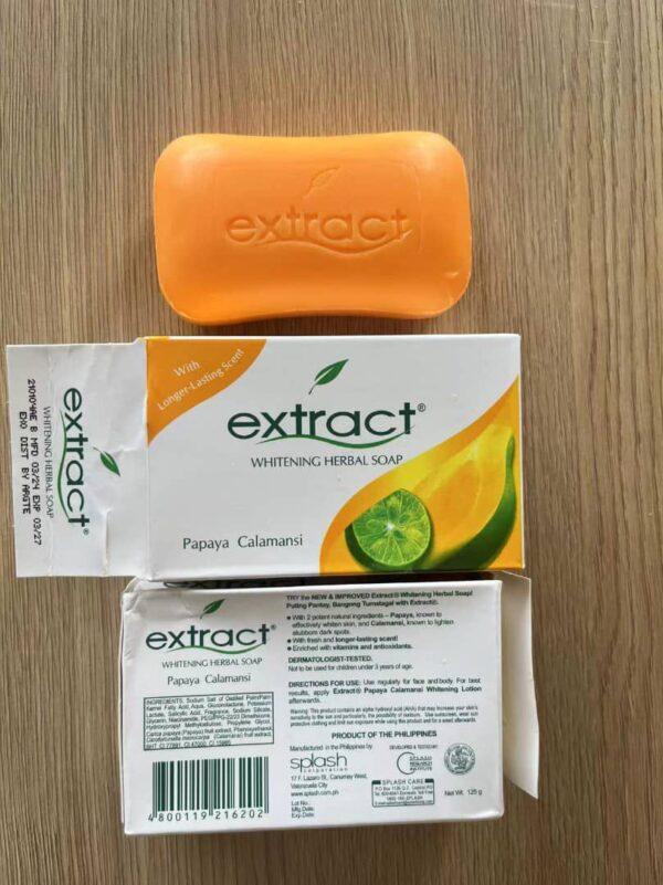 Extract Papaya Lightening Herbal Bathing Soap 125g